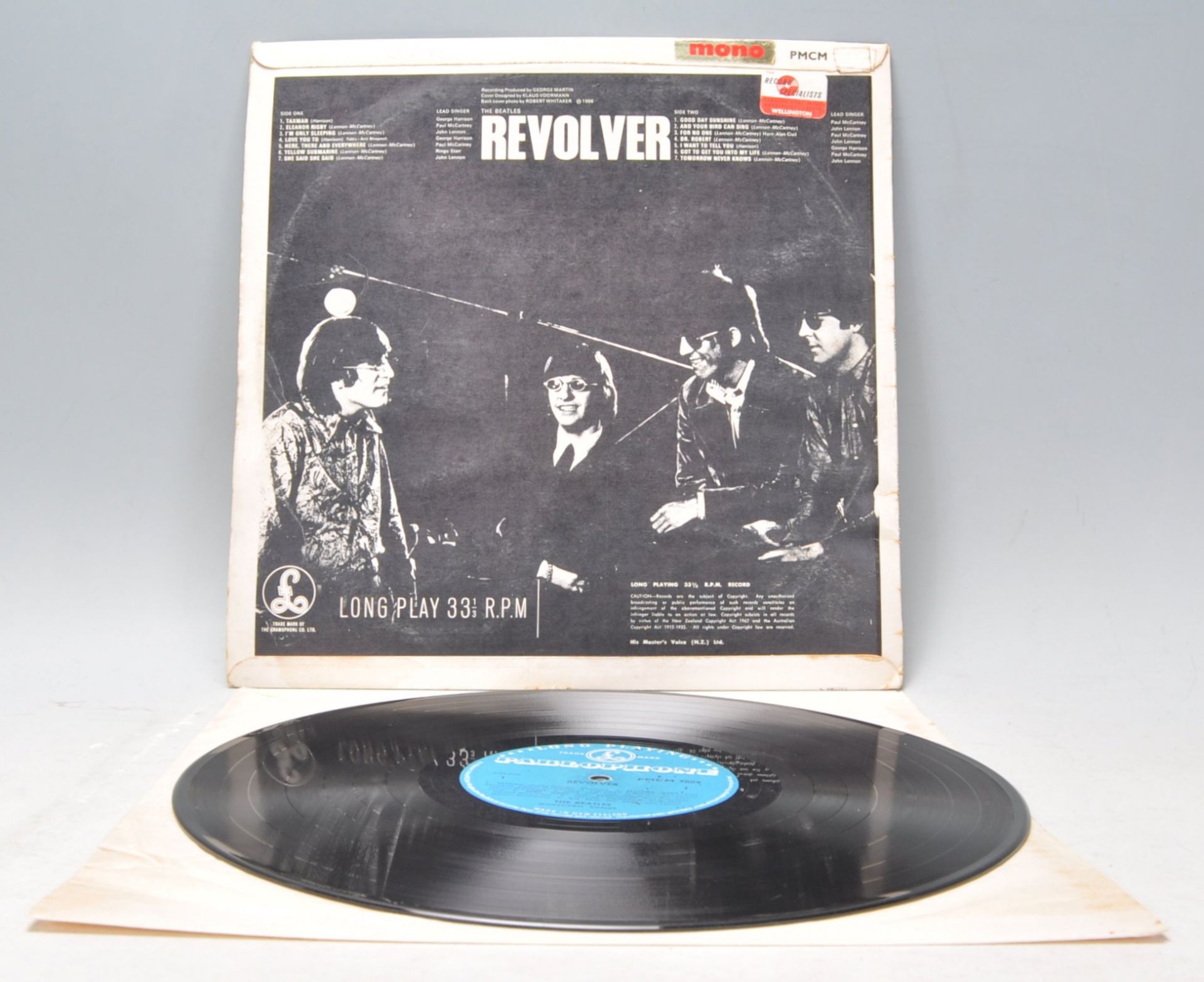 A vinyl long play LP record album by The Beatles – Revolver – Original Parlophone 1st New Zealand - Image 3 of 4