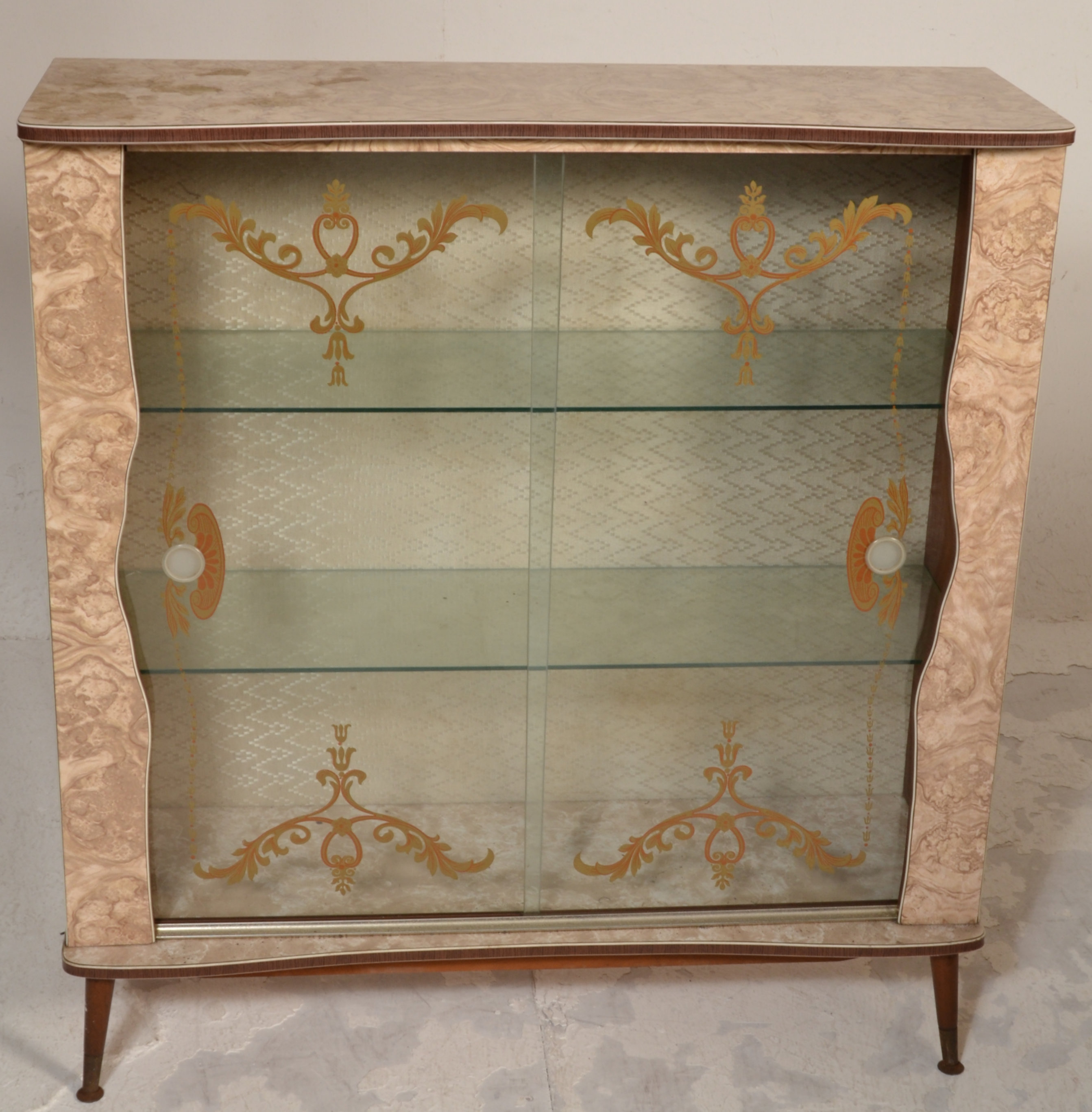 A 1930's Art Deco display cabinet with mirror back - Image 11 of 16