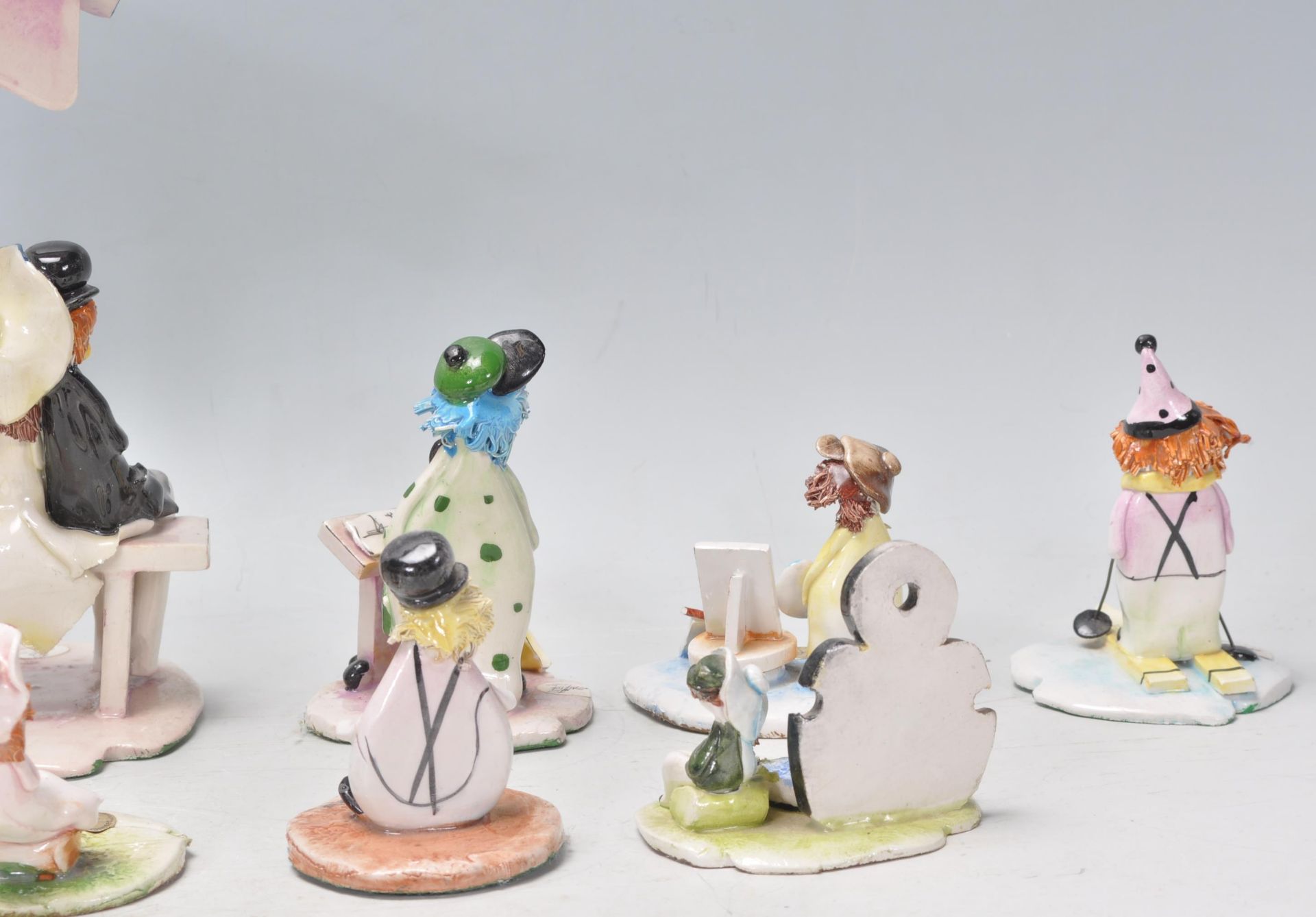 Lino Zampiva - Pastel Ceramica- A collection of vintage retro studio pottery Italian figurines in - Bild 12 aus 20