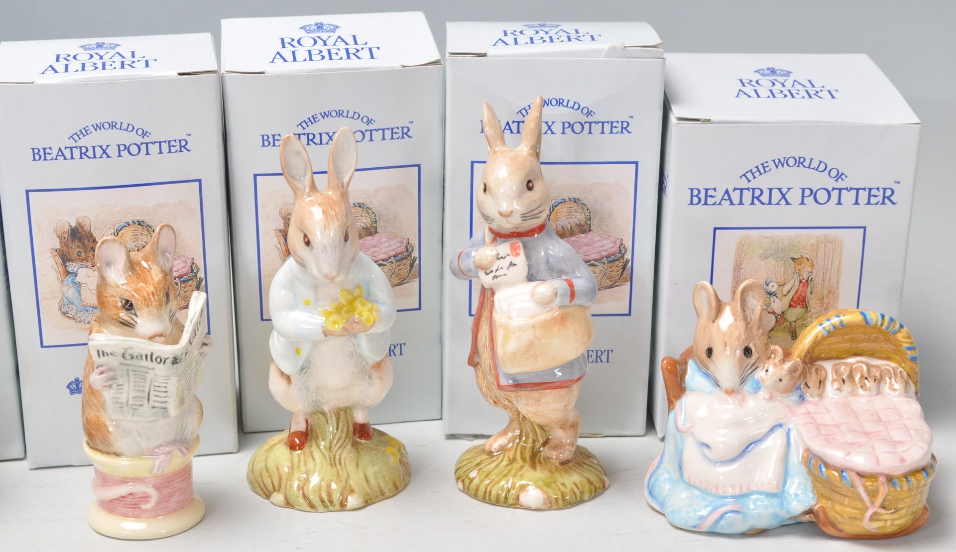 A collection of eleven Royal Albert ceramic figures in 'The World Of Beatrix Potter Collection' to - Bild 5 aus 10