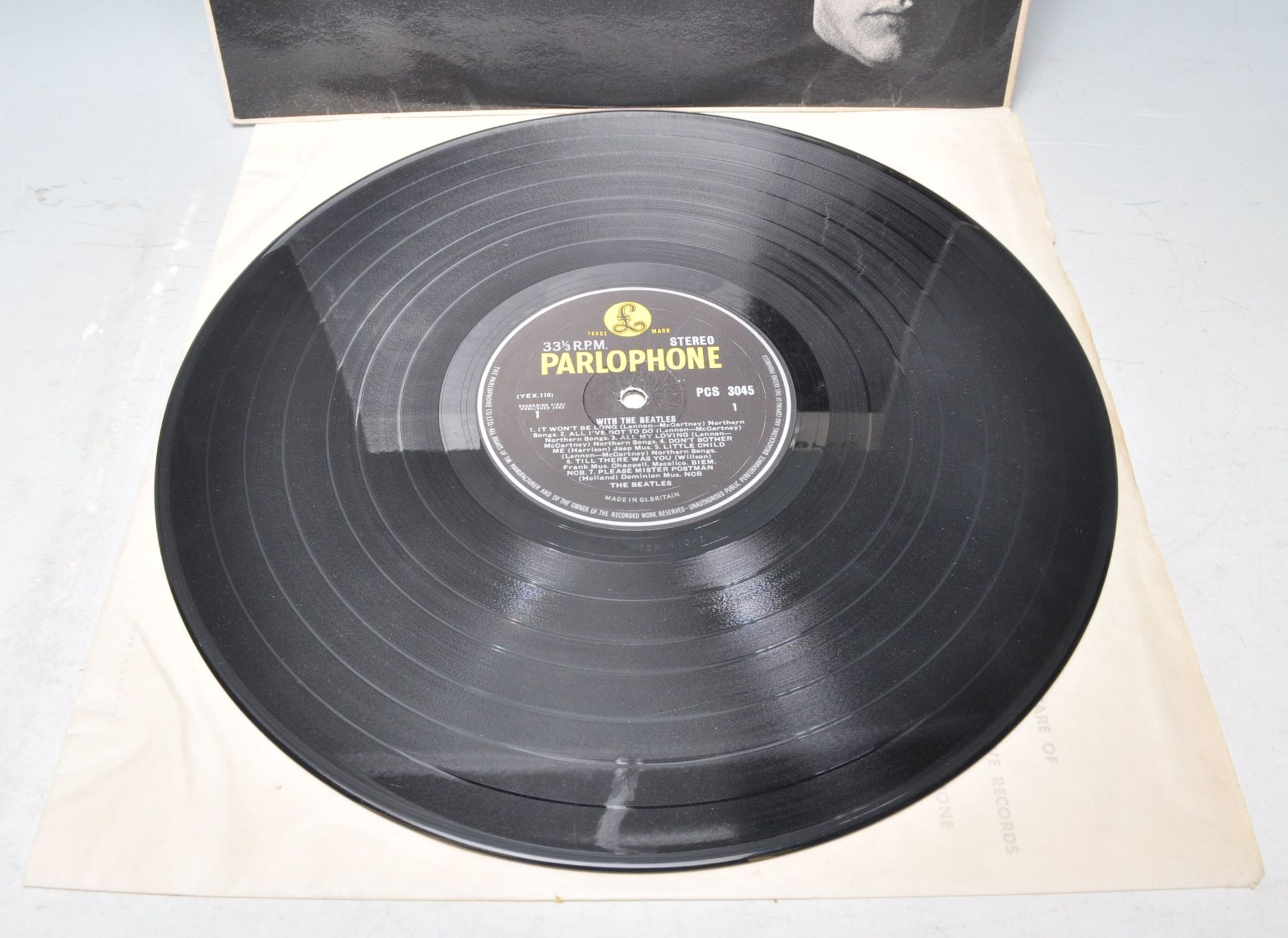 A vinyl long play LP record album by The Beatles – With The Beatles – Original Parlophone 2nd UK - Image 2 of 4