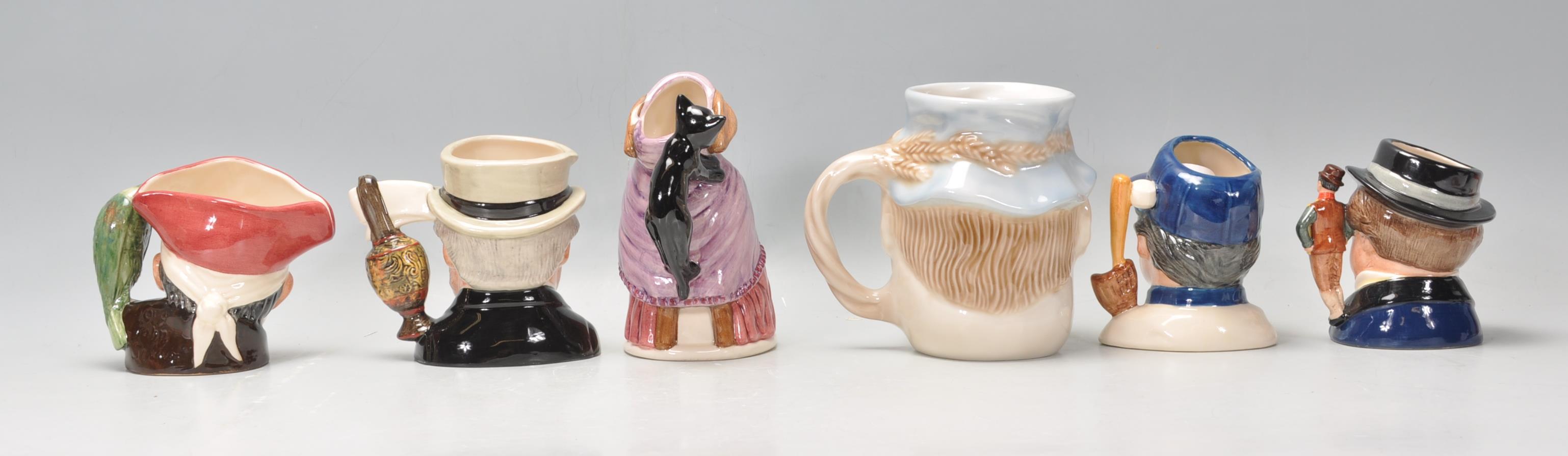 A group of six Royal Doulton ceramic Character / Toby jugs to include Long John Silver D7138, Sir - Image 3 of 10