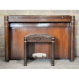 Eavestaff - Basted Brothers - Minipiano - An original 1930's Art Deco antique vintage upright