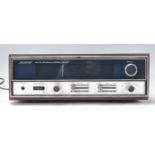 A vintage retro 20th Century teak cased SolarVox Am/Fm -AFC Stereo Multiplex Receiver. Modal mat-