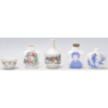 A collection of 20th Century Chinese ceramic scent bottles to include a small printed bottle