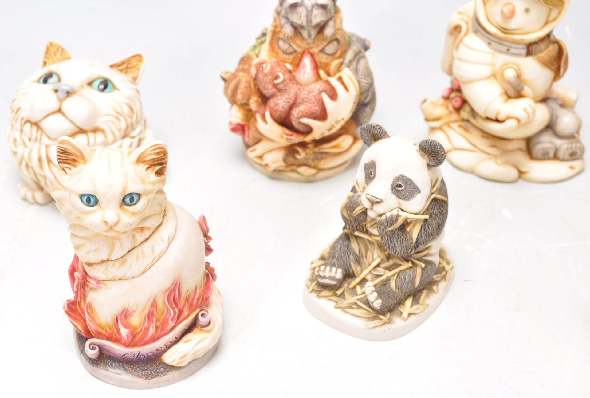 A group of eleven Harmony Kingdom resin animal novelty figurines / trinket pots to include Night - Bild 2 aus 12