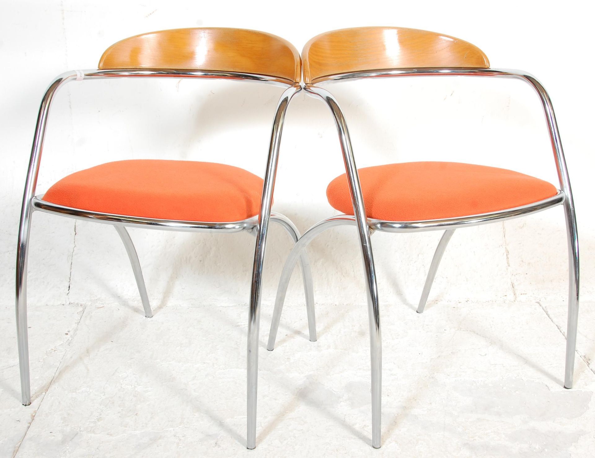 A set of four vintage retro Italian dining chairs - Bild 4 aus 5