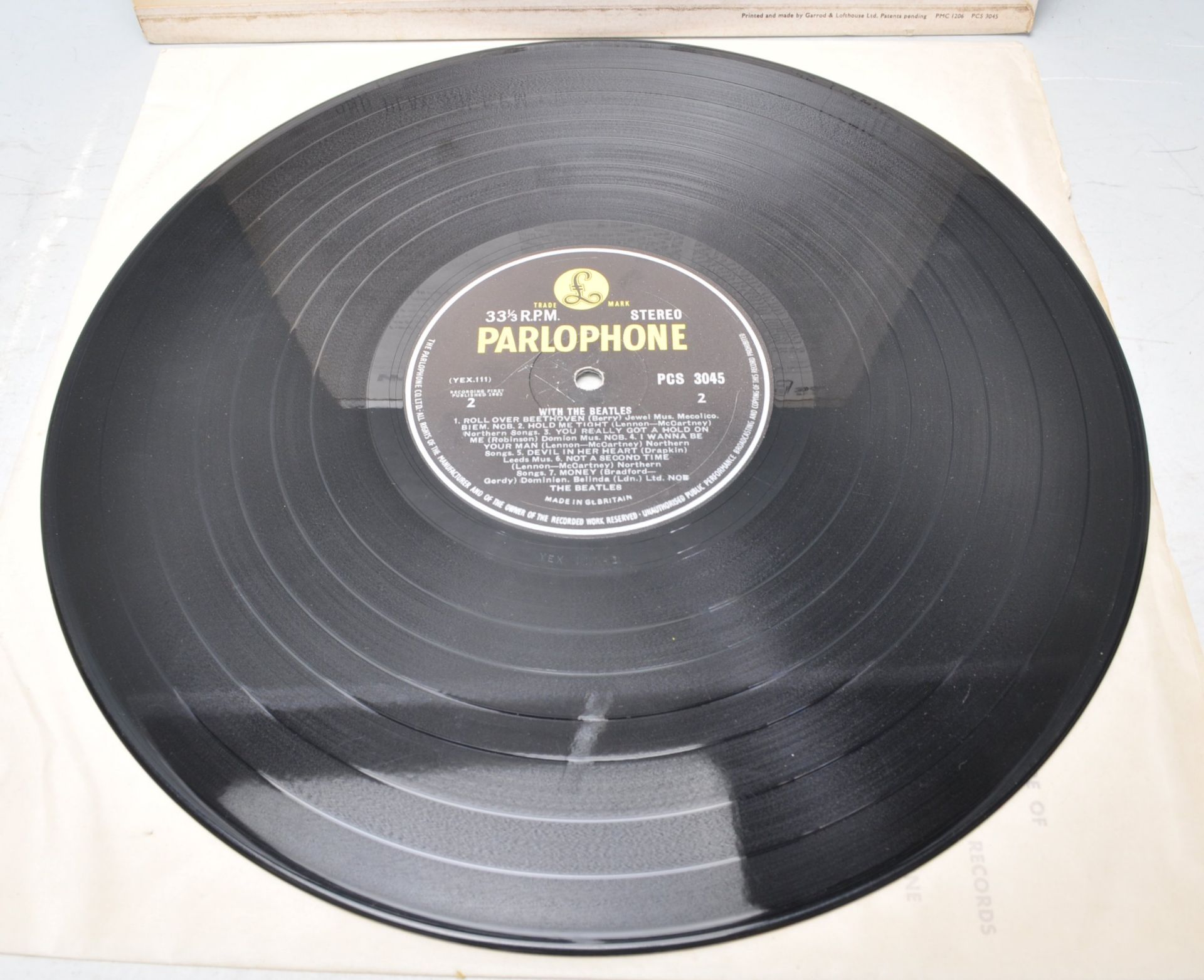 A vinyl long play LP record album by The Beatles – With The Beatles – Original Parlophone 2nd UK - Image 4 of 4