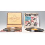 Two vinyl long play LP record albums by Jefferson Airplane to include – Volunteers – Original RCA
