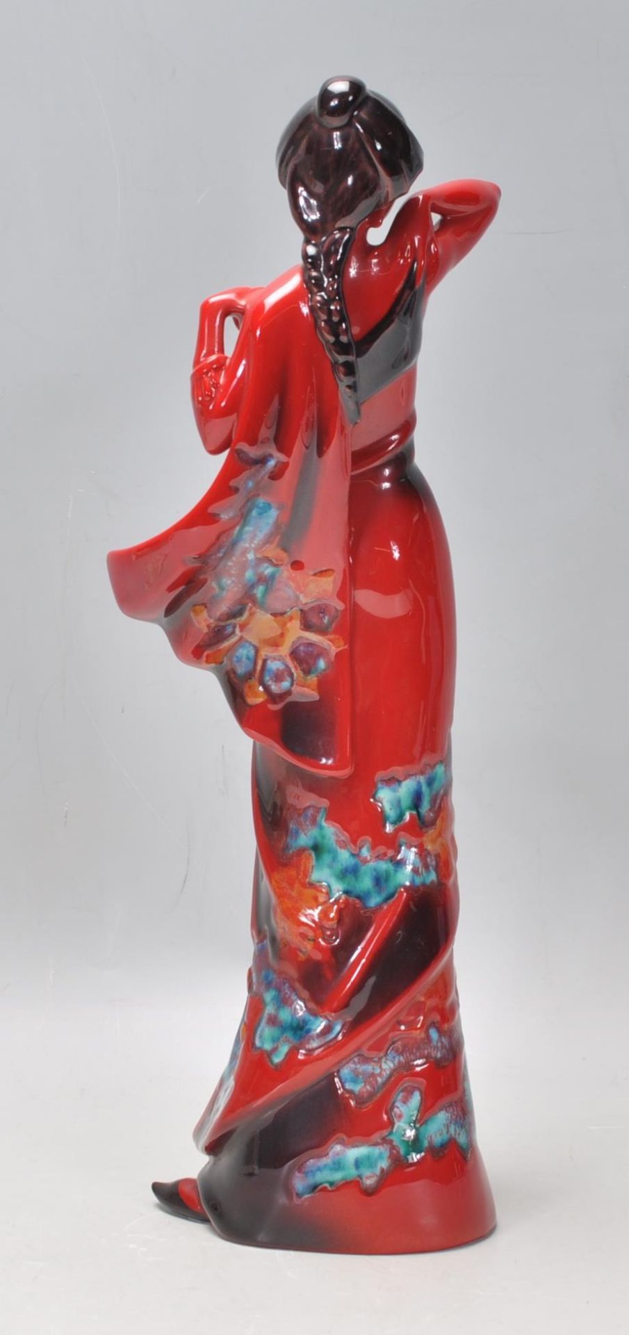 Flambe - A Royal Doulton ceramic limited edition figure: Eastern Grace HN3683 in the Flame - Bild 4 aus 8