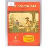 A vintage retro 1930's Wills's Cut Golden Bar tobacco counter top / point of sale advertising