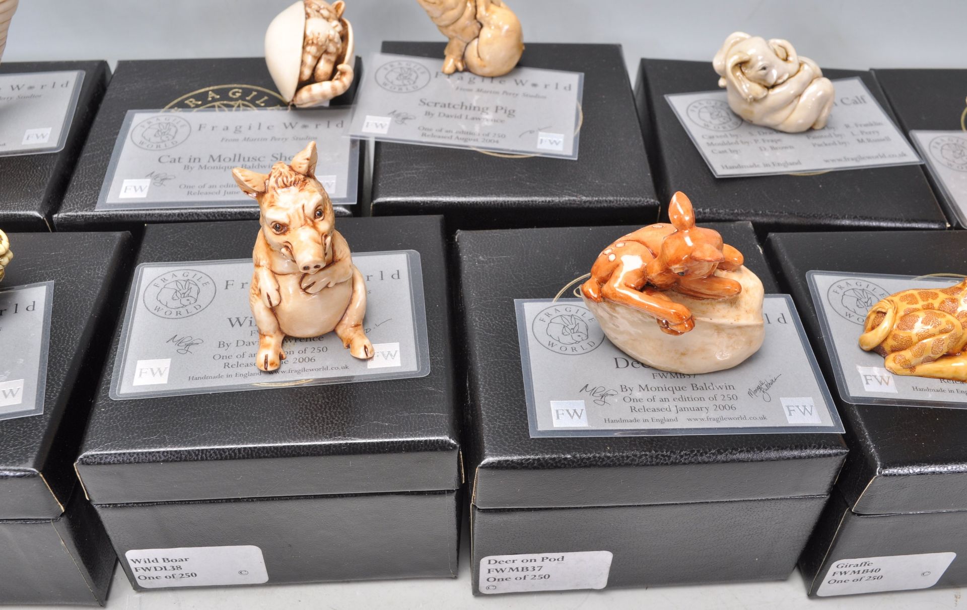 Harmony Kingdom - A collection of sixteen Fragile World resin animals figurines to include Octopus - Bild 6 aus 13