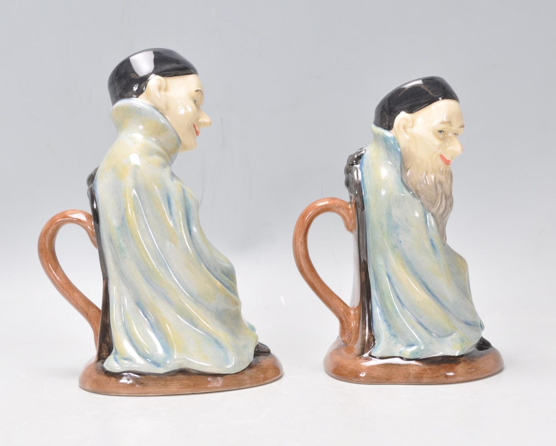 A pair of Royal Doulton ceramic character jugs to include 'The Spook' D7132 and 'The Bearded - Bild 3 aus 9