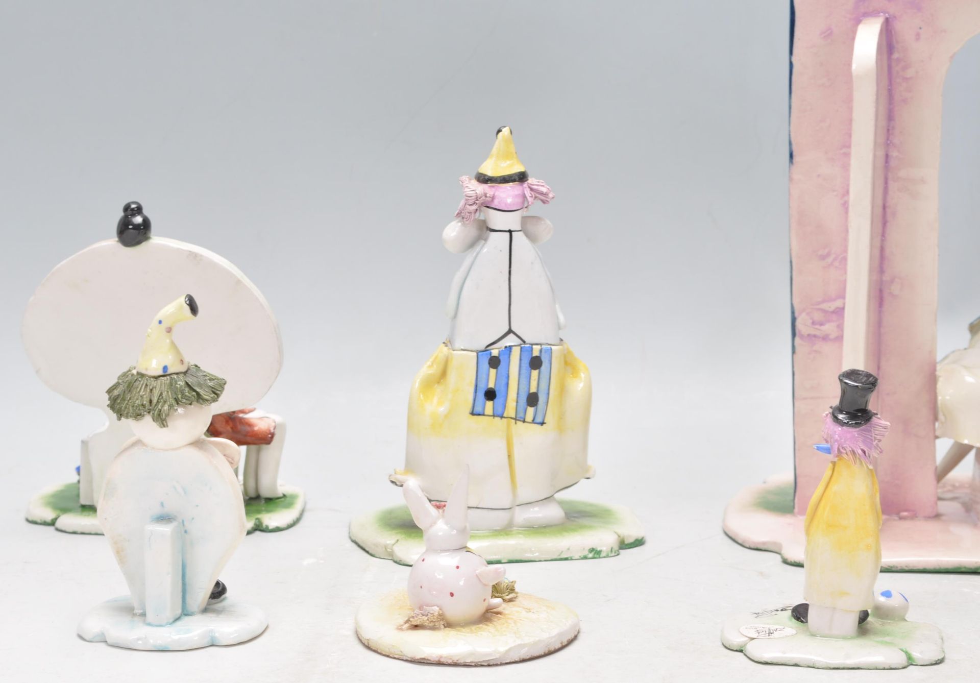Lino Zampiva - Pastel Ceramica- A collection of vintage retro studio pottery Italian figurines in - Bild 10 aus 20
