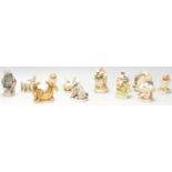 A group of twelve Harmony Kingdom resin animal novelty figurines to include Elephants, two