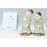 A pair of Royal Doulton ceramic character jugs to include 'The Spook' D7132 and 'The Bearded