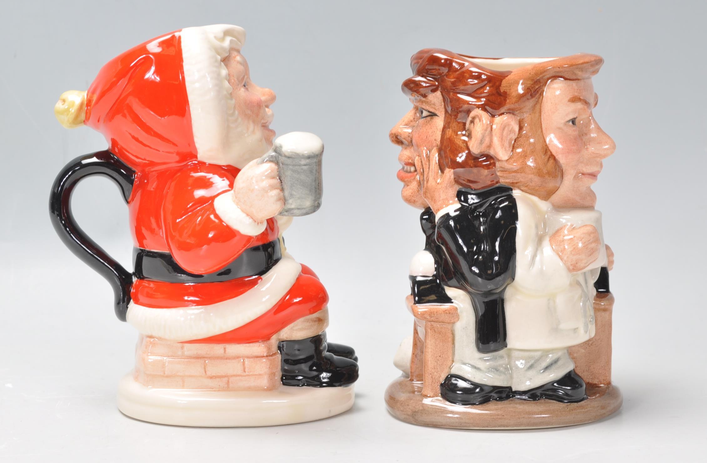 Two Royal Doulton ceramic Character / Toby jugs to include Father Christmas D6940 limited edition - Image 2 of 8