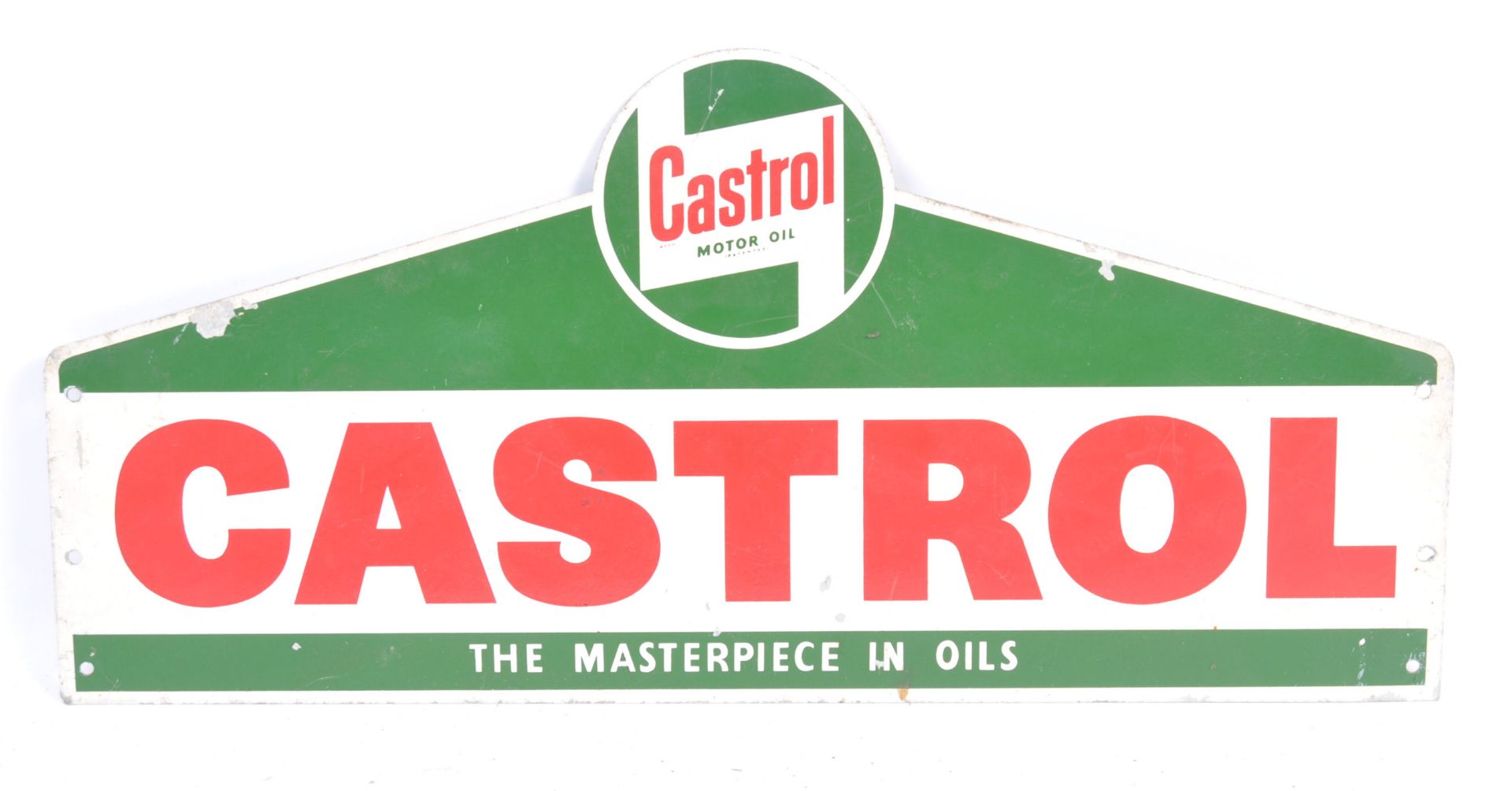 CASTROL - ORIGINAL VINTAGE METAL DOUBLE SIDED ADVE - Bild 3 aus 3