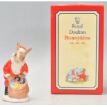 A Royal Doulton Bunnykins ceramic figure Santa Bunnykins 'Happy Christmas' Christmas tree ornament