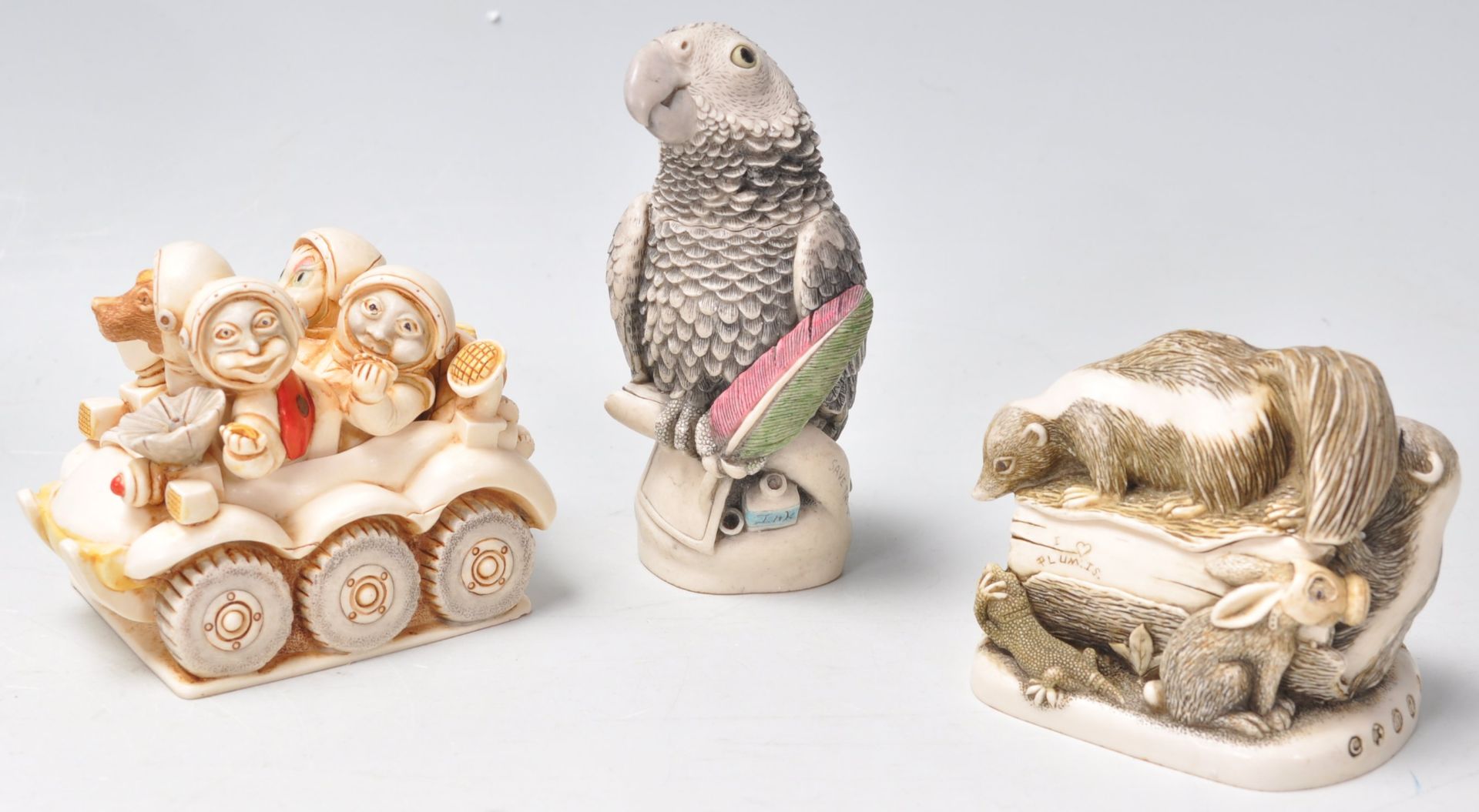 A group of ten Harmony Kingdom resin animal novelty figurines / trinket pots to include a large - Bild 5 aus 15