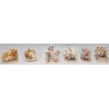 A group of six Harmony Kingdom cast resin ' Road kill ' figurines to include Roadkill, Roadkills