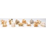A group of twelve Harmony Kingdom resin animal novelty figurines/ trinket pots to include 'At The