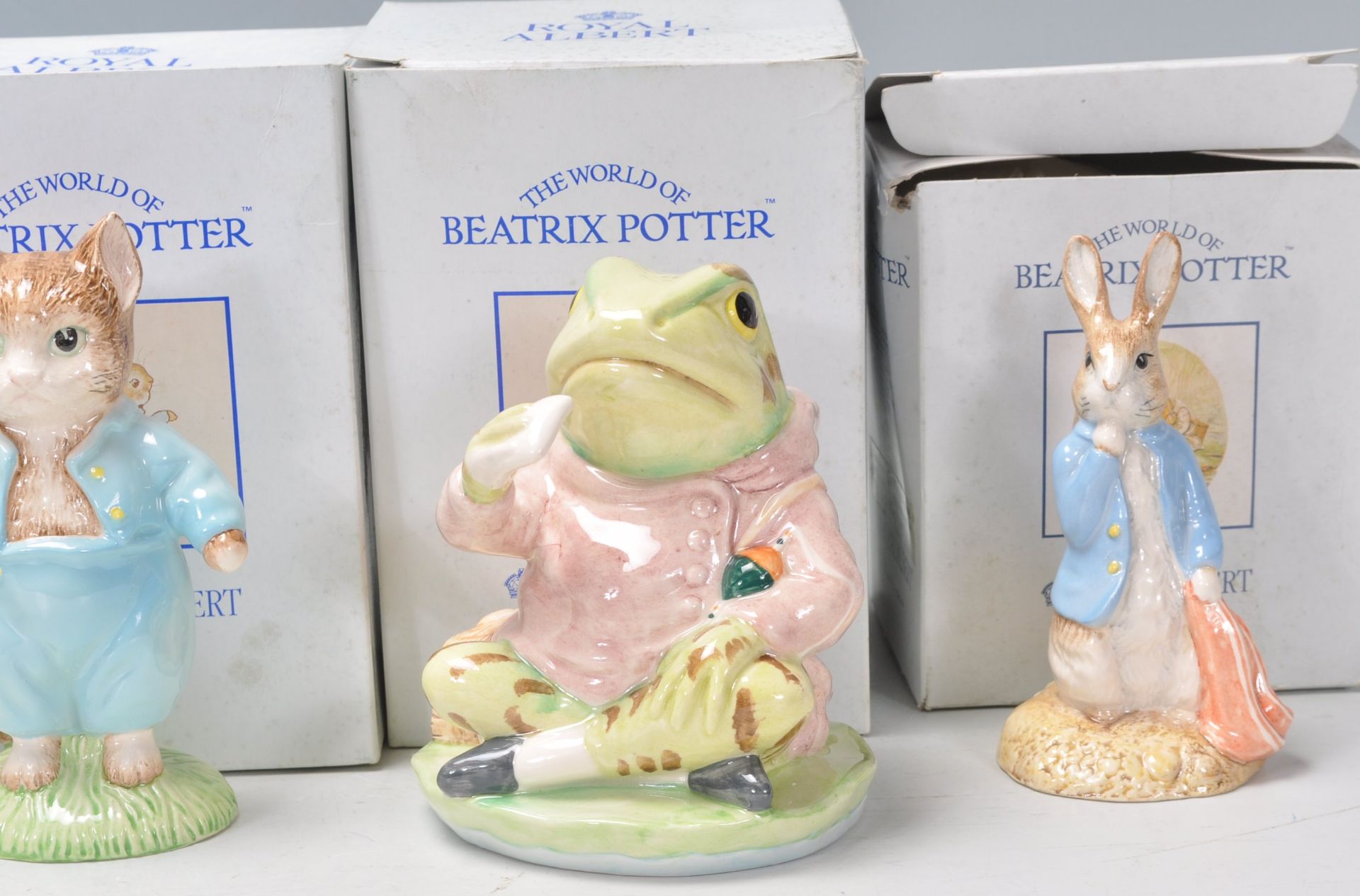 A group of six mostly large size Royal Albert ceramic figures in 'The World Of Beatrix Potter' to - Bild 4 aus 7
