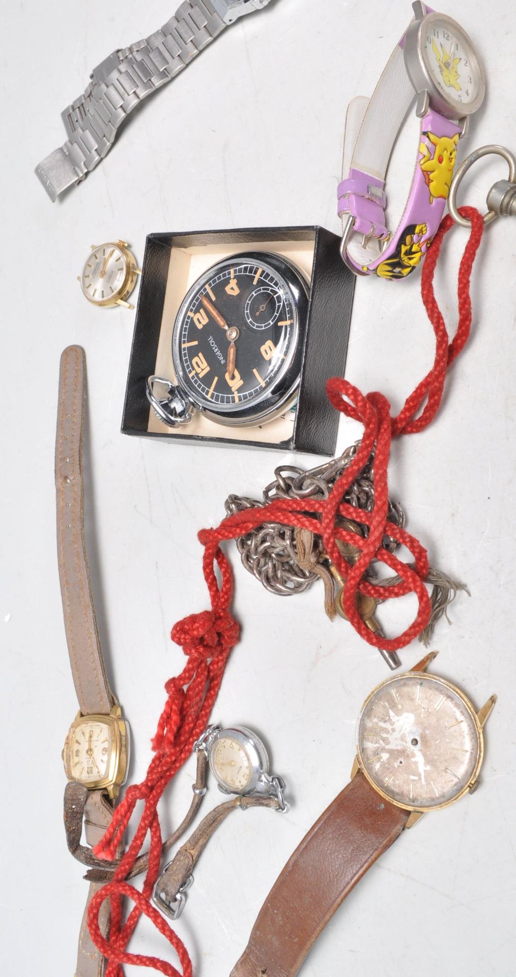 A collection of vintage watches to include a ladies Omega cocktail watch with a champagne dial, a - Bild 7 aus 7