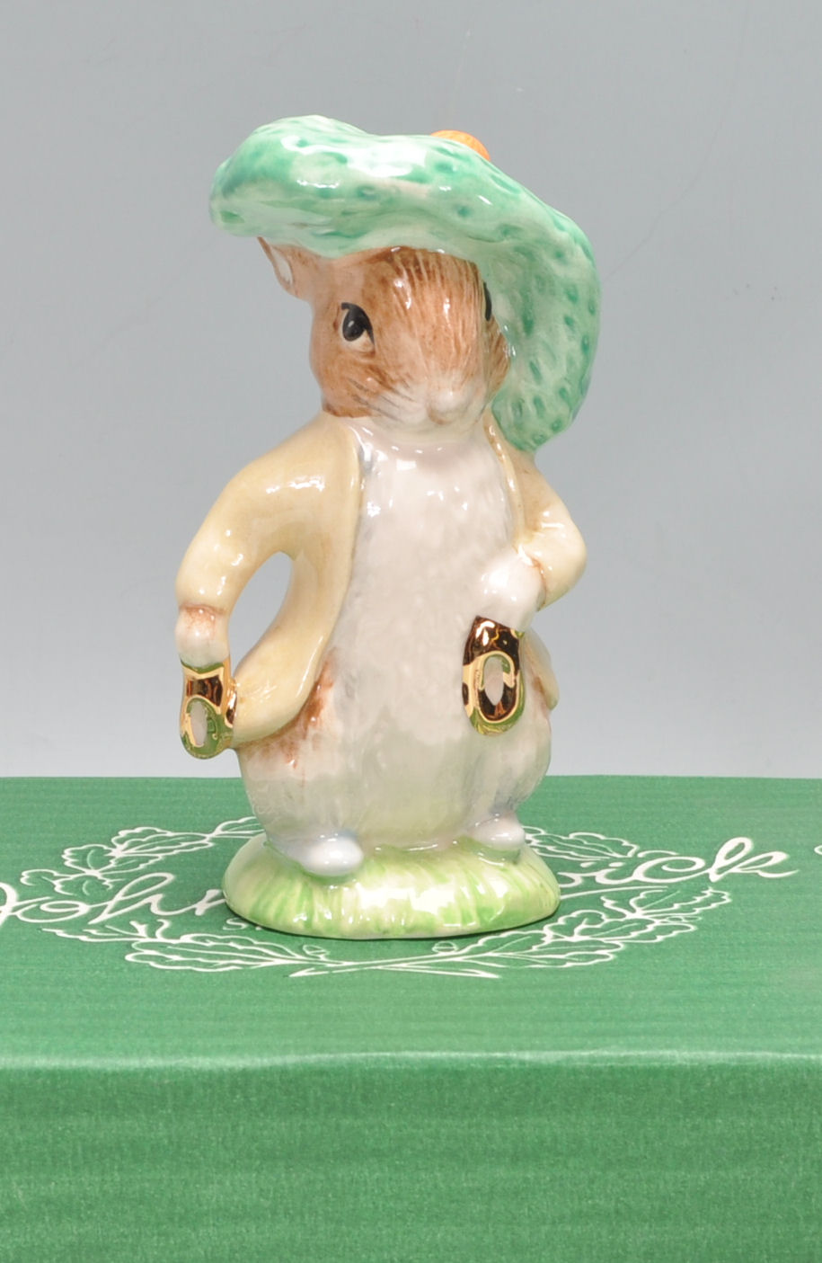 A group of Gold Stamp Beswick Beatrix Potter porcelain figures to include X2 Benjamin Bunny BPGOSF - Image 2 of 9