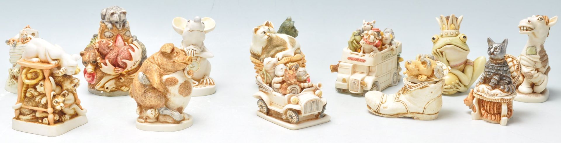 A group of ten Harmony Kingdom resin box figurines to include, 'Crown Jewel', 'True North', The