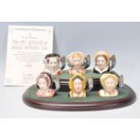 A group of six Royal Doulton ceramic Character / Toby jugs for the Six Wives Of King Henry VIII