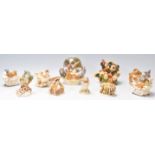 A group of ten Harmony Kingdom resin novelty figurines / boxes to include 'Holding Court II' snow