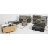 A selection of vintage hi fi / radio's to include a Sharp VZ-3000 Vertical LP Turntable Radio, a