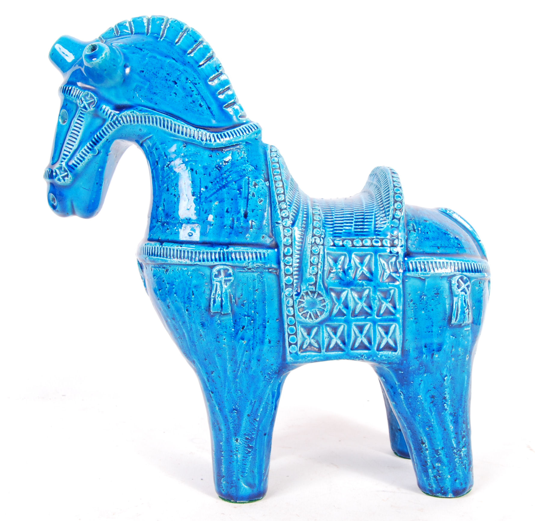 BITOSSI RIMINI BLU CAVALLO HORSE ITALIAN POTTERY B - Image 2 of 8