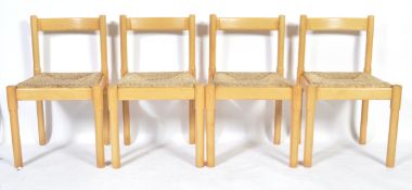 SET OF FOUR CARIMATE CHAIRS BY VICO MAGISTRETTI