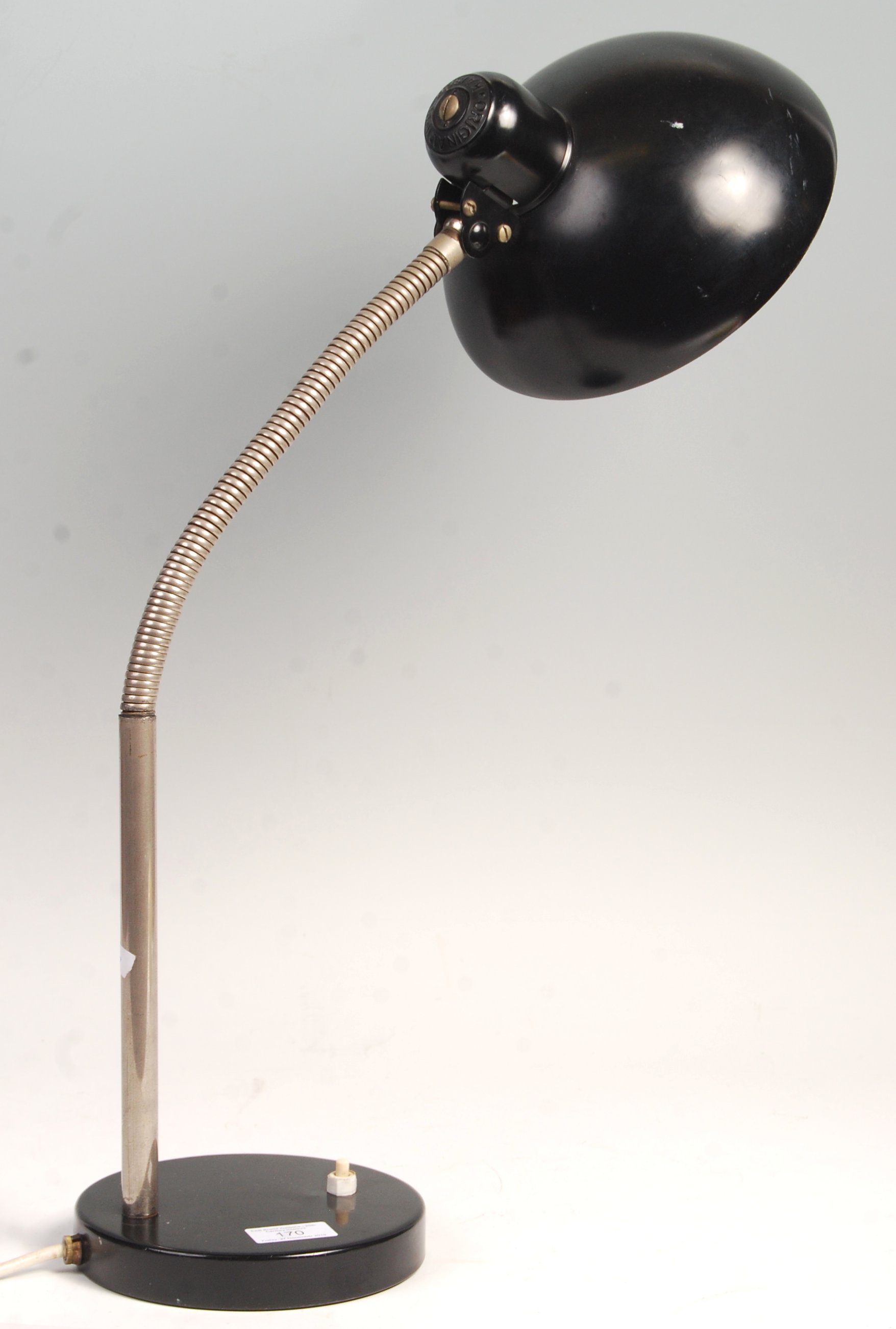 ORIGINAL GERMAN BAUHAUS LAMP BY C. DELL FOR KAISER - Image 2 of 5