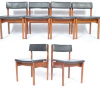 REMPLOY 20TH CENTURY RETRO TEAK WOOD DINING CHAIRS
