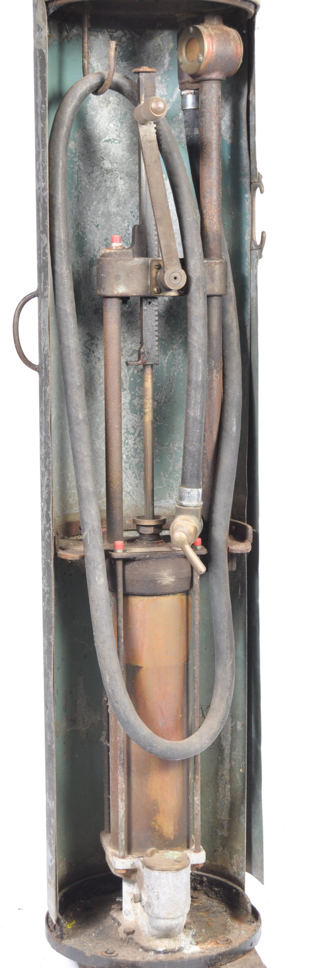 RARE GODWIN SKELETON PETROL PUMP IN CASE - Image 2 of 7