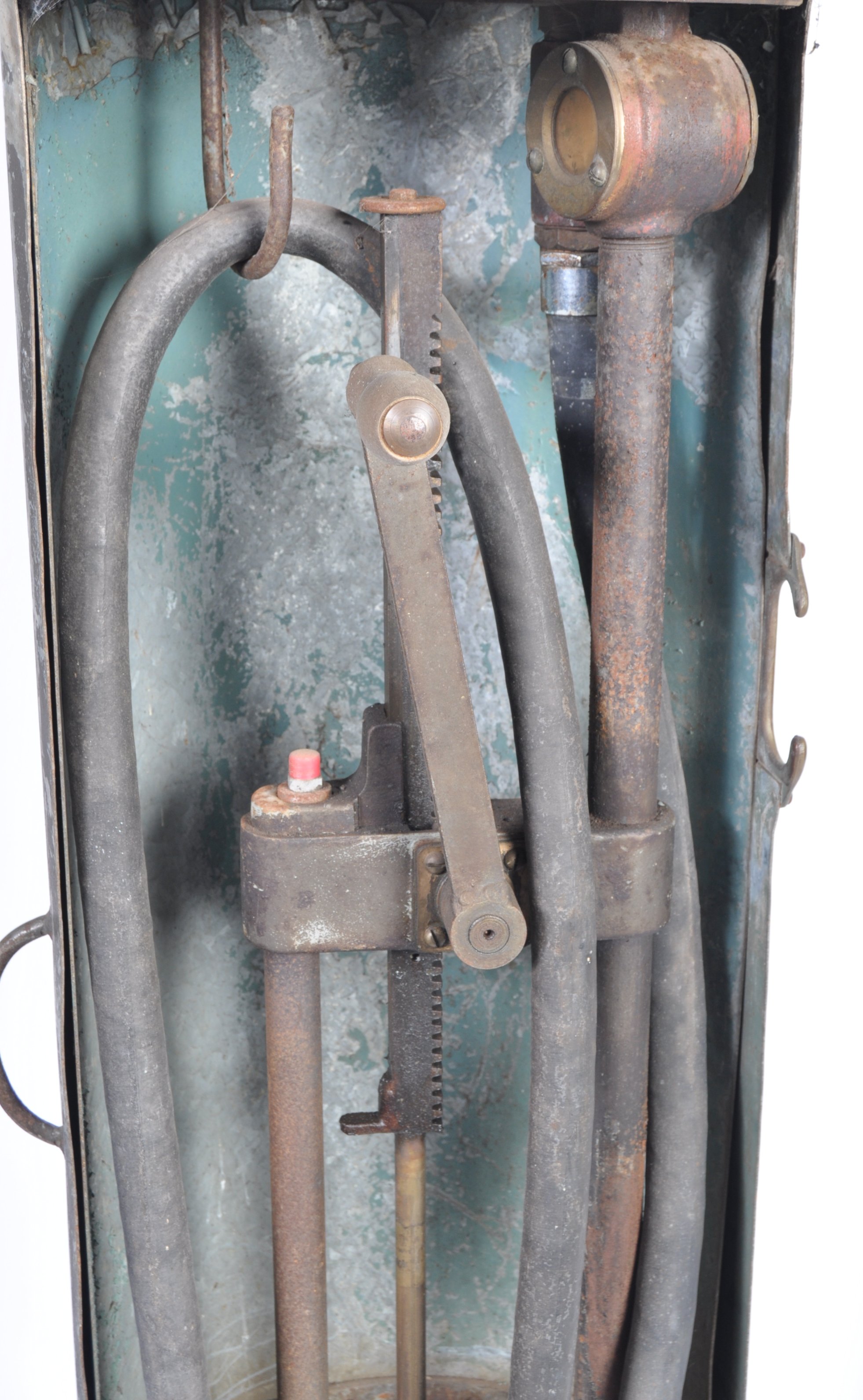 RARE GODWIN SKELETON PETROL PUMP IN CASE - Image 3 of 7