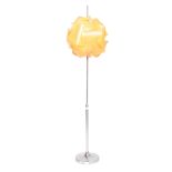 CONTEMPORARY DESIGNER BRUSHED ALUMINIUM FLOOR LAMP