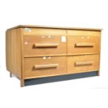 ORIGINAL 20TH CENTURY GOLDEN OAK PLAN CHEST