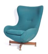 GREAVES & THOMAS RETRO VINTAGE SWIVEL EGG CHAIR