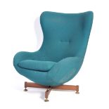 GREAVES & THOMAS RETRO VINTAGE SWIVEL EGG CHAIR