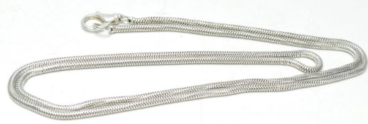 A good, large silver 925 langard chain of snake li