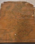 A collection of vintage roll up maps dating from t