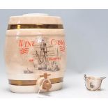 A good early 20th Century ceramic barrel by Crown