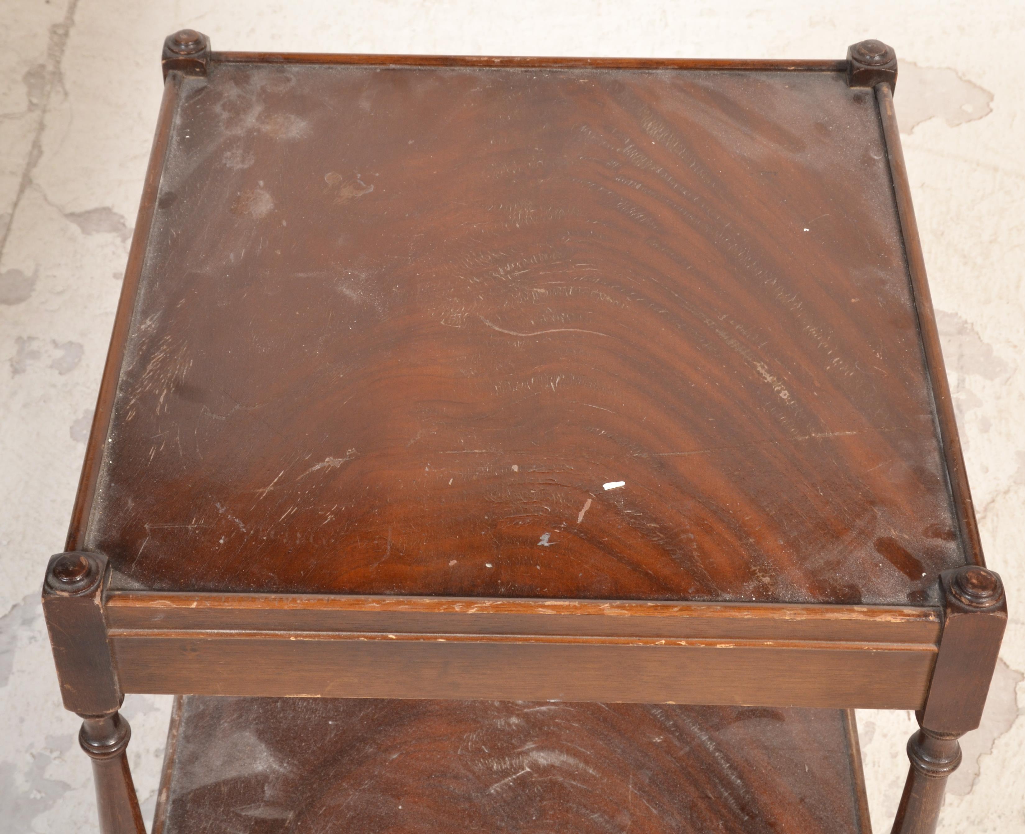 An antique style mahogany and leather office filin - Image 10 of 13