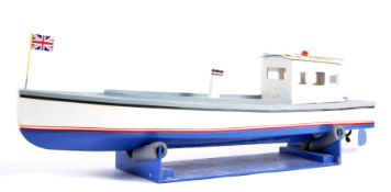 RADIO CONTROLLED MODEL OF A STEAM BOAT - WITH RADIO GEAR