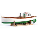 CHARMING LARGE SCALE LIVE STEAM MODEL BOAT