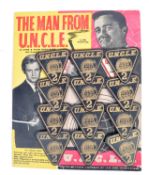 ORIGINAL 1960'S EX SHOP STOCK ' THE MAN FROM UNCLE ' NO.2 BADGES